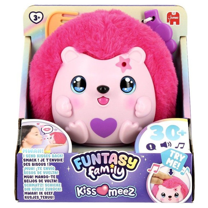 Funtasy Family - Peluche intéractive - JUMBO - Kiss Meez Hérisson - Des 3 ans Funtasy Family - Peluche intéractive - JUMBO - Kiss Meez Hérisson - Des 3 ans