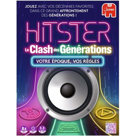 Hitster - Jeu d'ambiance - JUMBO - Le clash des générations - 2 a 10