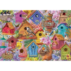 Puzzle - JUMBO - FALCON - Bird Nest Village - 1000 pieces - Des 12 ans