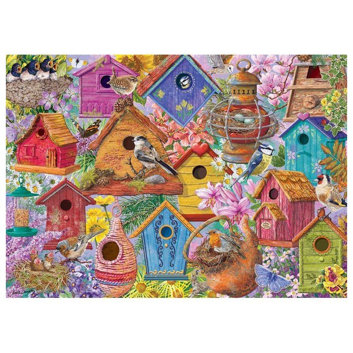 Puzzle - JUMBO - FALCON - Bird Nest Village - 1000 pieces - Des 12 ans