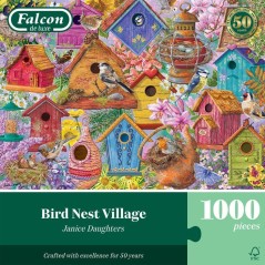 Puzzle - JUMBO - FALCON - Bird Nest Village - 1000 pieces - Des 12 ans