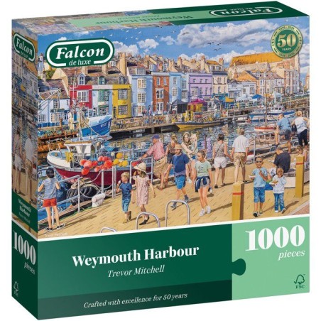 Puzzle - JUMBO - FALCON - Weymouth Harbour - 1000 pieces - Des 12 ans
