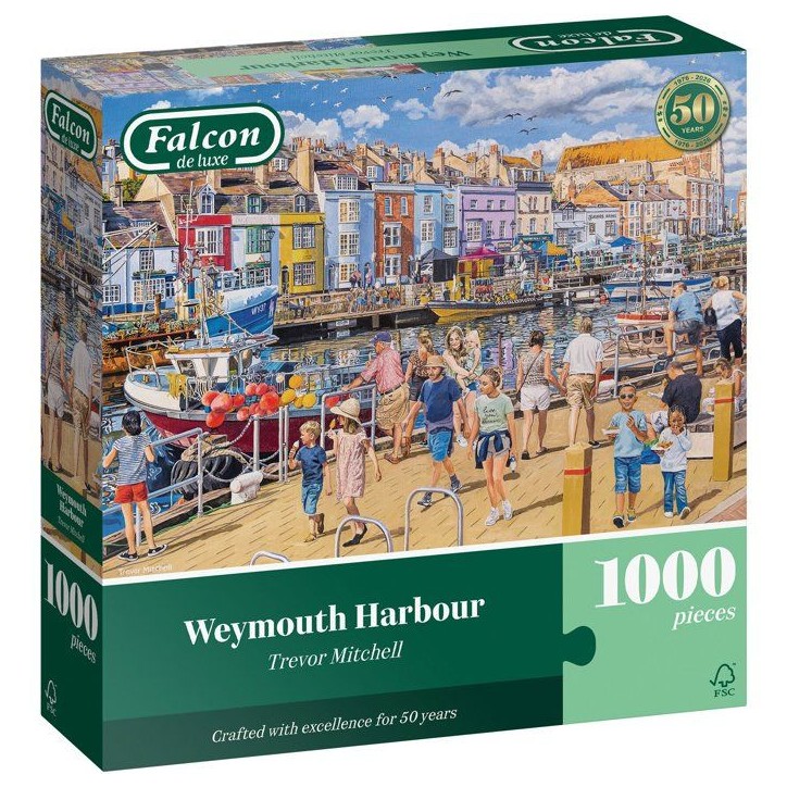 Puzzle - JUMBO - FALCON - Weymouth Harbour - 1000 pieces - Des 12 ans