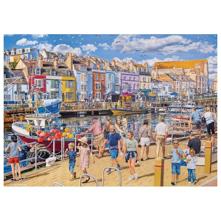 Puzzle - JUMBO - FALCON - Weymouth Harbour - 1000 pieces - Des 12 ans