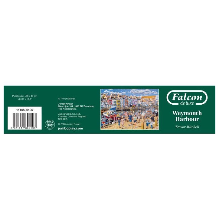 Puzzle - JUMBO - FALCON - Weymouth Harbour - 1000 pieces - Des 12 ans