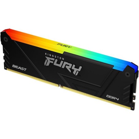 Mémoire RAM - KINGSTON - FURY Beast - 8 Go - DDR4 - 3200 MHz CL16 - Éclairage RGB personnalisable