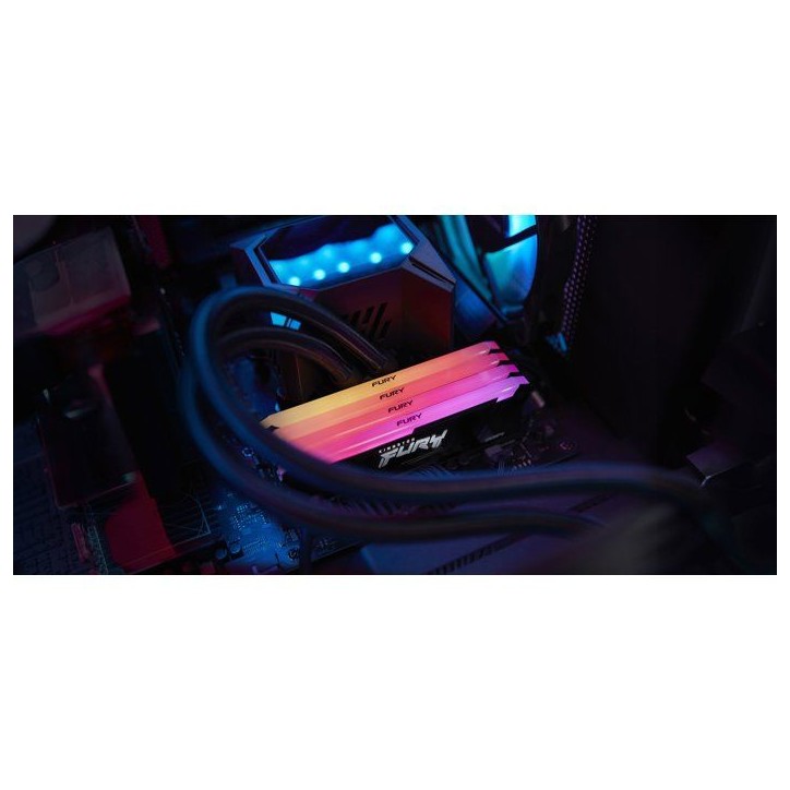 Mémoire RAM - KINGSTON - FURY Beast - 8 Go - DDR4 - 3200 MHz CL16 - Éclairage RGB personnalisable