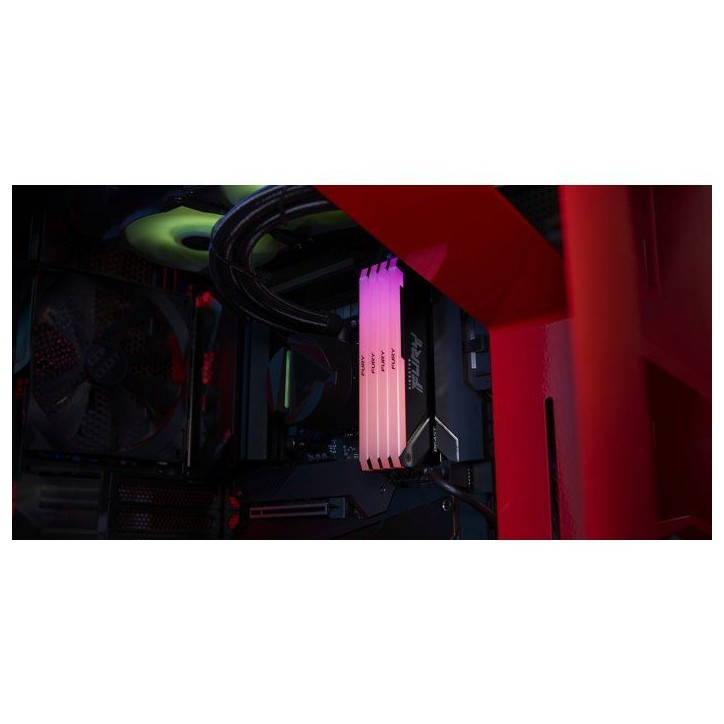 Mémoire RAM - KINGSTON - FURY Beast - 8 Go - DDR4 - 3200 MHz CL16 - Éclairage RGB personnalisable