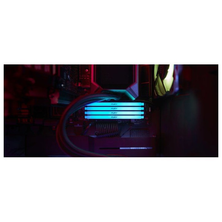 Mémoire RAM - KINGSTON - FURY Beast - 8 Go - DDR4 - 3200 MHz CL16 - Éclairage RGB personnalisable