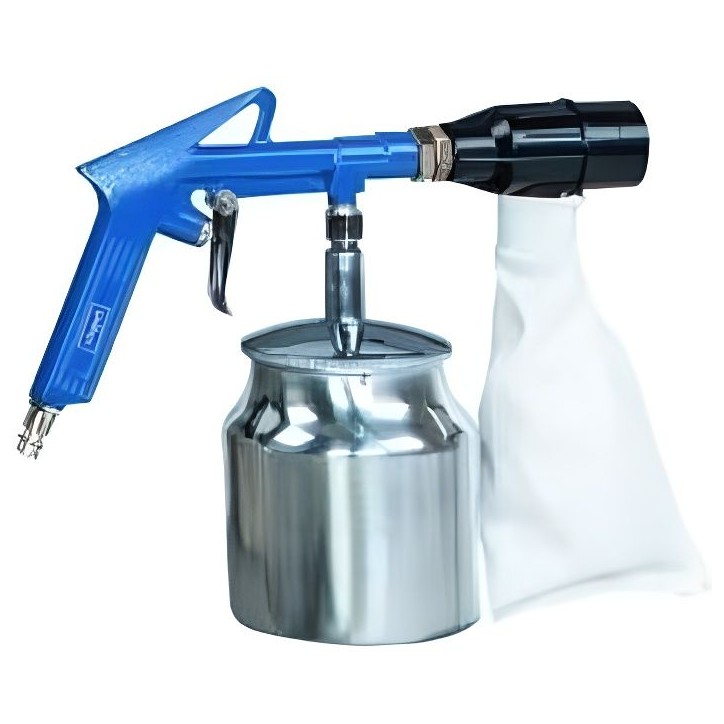 Pistolet de sablage pneumatique - SCHEPPACH - 113L/min - Embout caoutchouté et sac collecteur Pistolet de sablage pneumatique - SCHEPPACH - 113L/min - Embout caoutchouté et sac collecteur