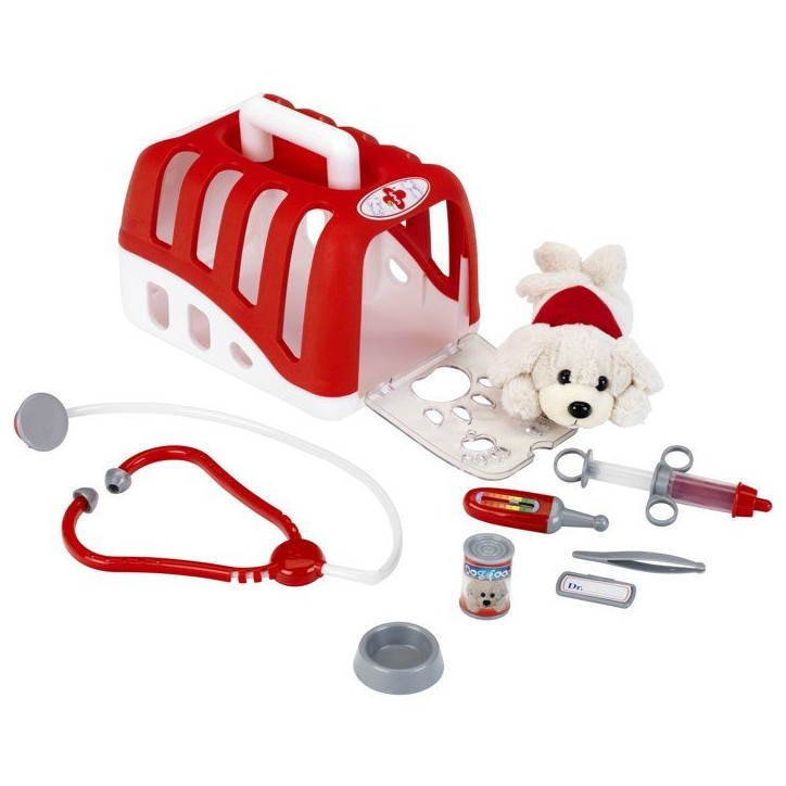 KLEIN - Mallette vétérinaire avec chien en peluche et accessoires KLEIN - Mallette vétérinaire avec chien en peluche et accessoires
