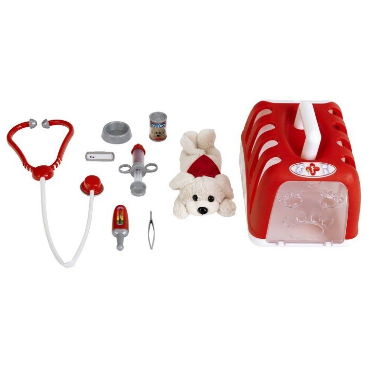 KLEIN - Mallette vétérinaire avec chien en peluche et accessoires KLEIN - Mallette vétérinaire avec chien en peluche et accessoires