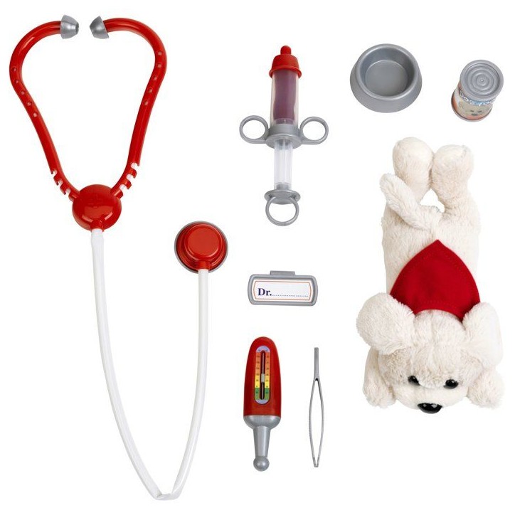 KLEIN - Mallette vétérinaire avec chien en peluche et accessoires KLEIN - Mallette vétérinaire avec chien en peluche et accessoires