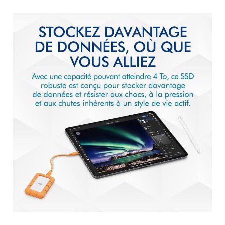 LaCie Rugged Mini SSD 500 Go LaCie Rugged Mini SSD 500 Go