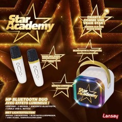 Jeu musical - LANSAY - STAR ACADEMY - HP BLUETOOTH DUO - ENCEINTE ET 2