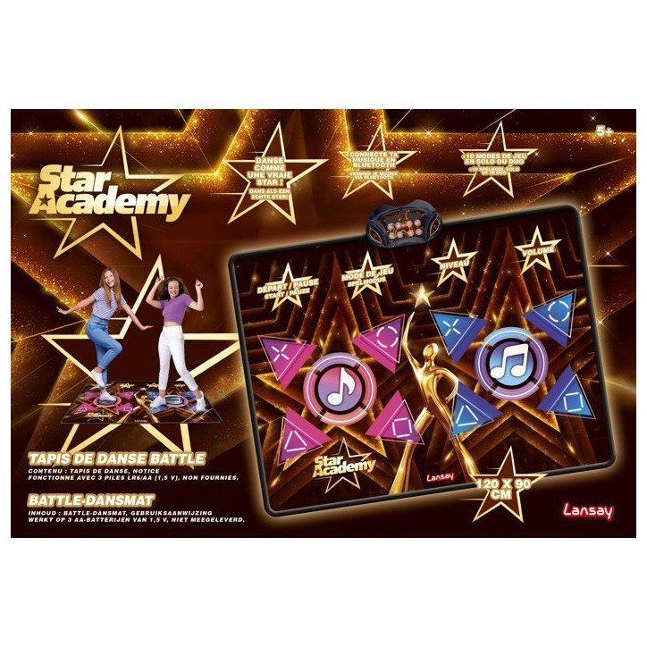 Jeu musical - LANSAY - STAR ACADEMY - TAPIS DE DANSE BATTLE - Des 5 ans