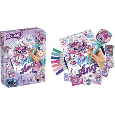 Loisir créatif - LANSAY - PIXELO ANGEL - jeu de coloriage - 8 illustrations - Des 6 ans