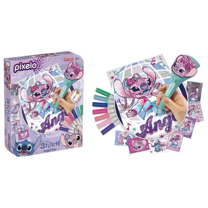 Loisir créatif - LANSAY - PIXELO ANGEL - jeu de coloriage - 8 illustrations - Des 6 ans