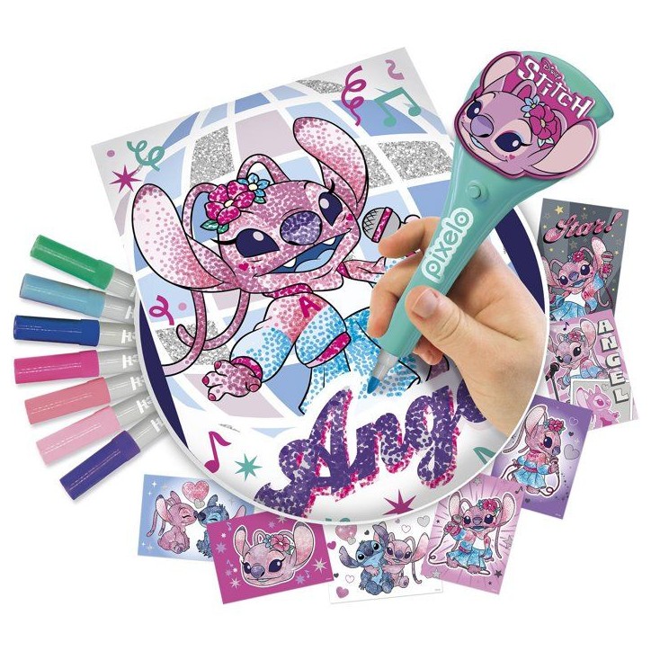 Loisir créatif - LANSAY - PIXELO ANGEL - jeu de coloriage - 8 illustrations - Des 6 ans