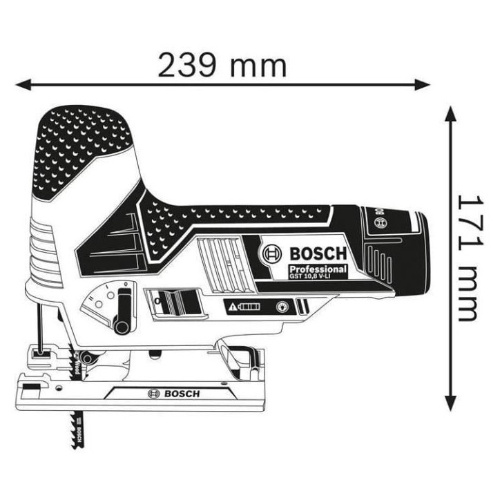 Scie sauteuse Bosch Professional GST 12V-70 sans batterie - 06015A1001 Scie sauteuse Bosch Professional GST 12V-70 sans batterie - 06015A1001