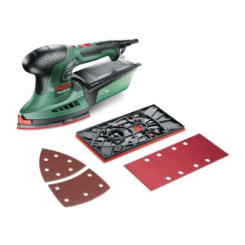 Ponceuse Multi Bosch - PSM 200 AES (Livrée avec 2 feuilles abrasives, Ponceuse Multi Bosch - PSM 200 AES (Livrée avec 2 feuilles abrasives,