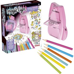 Loisir créatif - LANSAY - MAGIC LIGN - jeu de coloriage - PROJECTEUR POCKET KAWAII - Des 6 ans