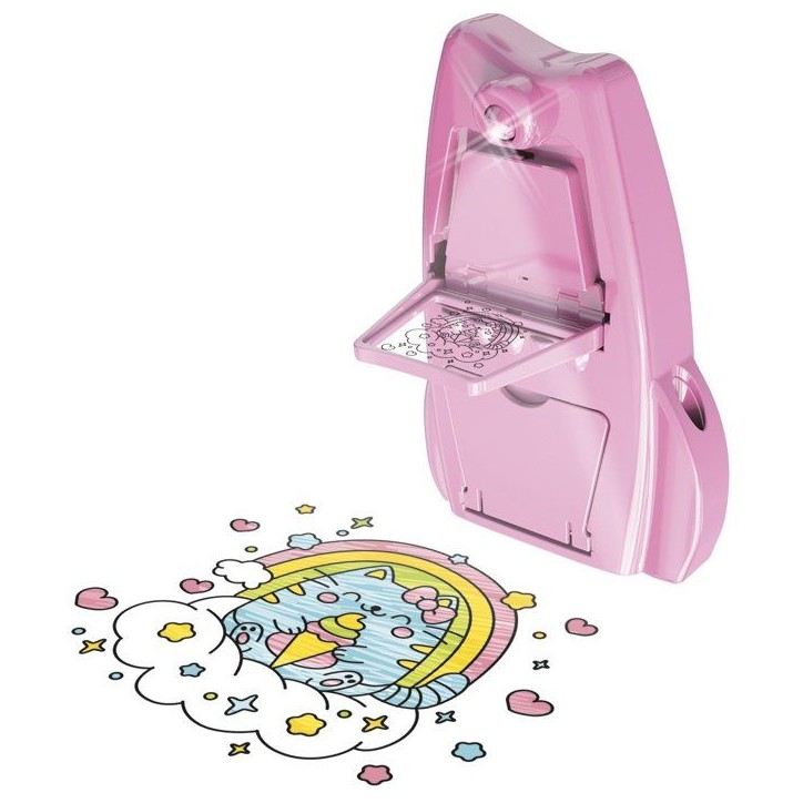 Loisir créatif - LANSAY - MAGIC LIGN - jeu de coloriage - PROJECTEUR POCKET KAWAII - Des 6 ans