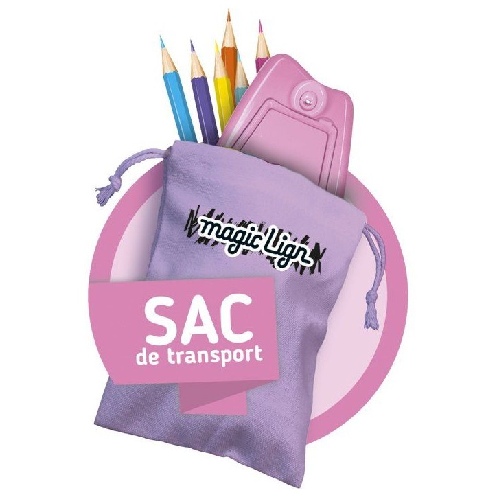 Loisir créatif - LANSAY - MAGIC LIGN - jeu de coloriage - PROJECTEUR POCKET KAWAII - Des 6 ans