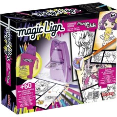 Loisir créatif - LANSAY - MAGIC LIGN - jeu de coloriage - PROJECTEUR