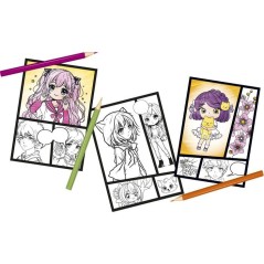 Loisir créatif - LANSAY - MAGIC LIGN - jeu de coloriage - PROJECTEUR