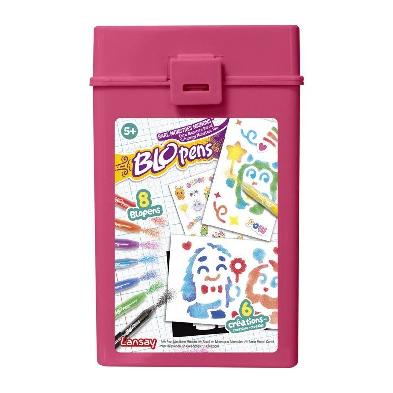 Loisir créatif - LANSAY - BLOPENS - jeu de coloriage - BARIL MONSTRES