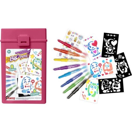 Loisir créatif - LANSAY - BLOPENS - jeu de coloriage - BARIL MONSTRES MIGNONS - Des 5 ans