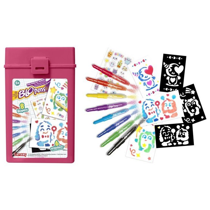 Loisir créatif - LANSAY - BLOPENS - jeu de coloriage - BARIL MONSTRES MIGNONS - Des 5 ans