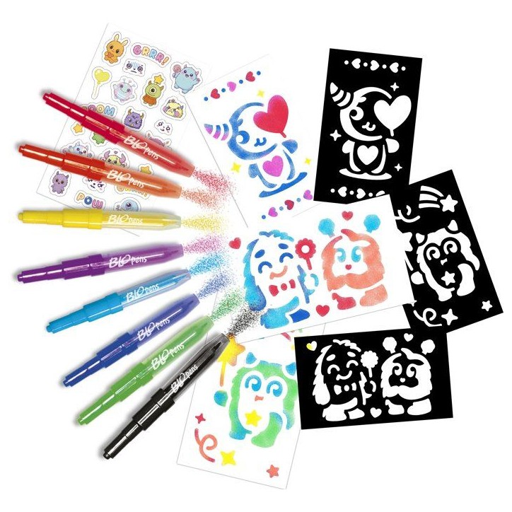 Loisir créatif - LANSAY - BLOPENS - jeu de coloriage - BARIL MONSTRES MIGNONS - Des 5 ans
