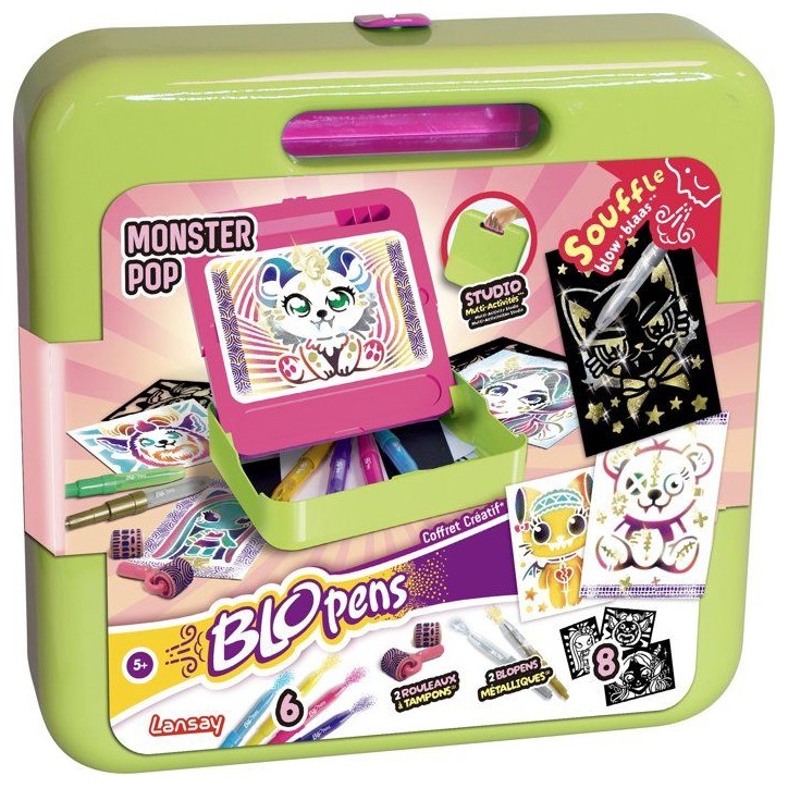 Loisir créatif - LANSAY - BLOPENS - jeu de coloriage - COFFRET CRÉATIF MONSTER POP - Des 5 ans