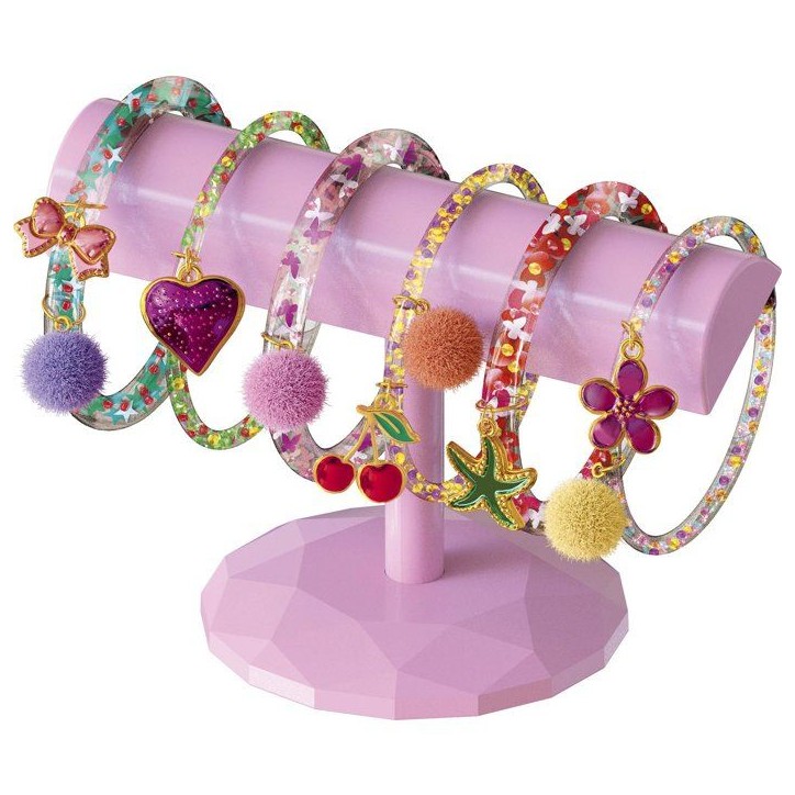 Loisir créatif - LANSAY - SHINY POP - Création bracelets - L'ATELIER DES BRACELETS - Présentoir bijoux - Des 6 ans