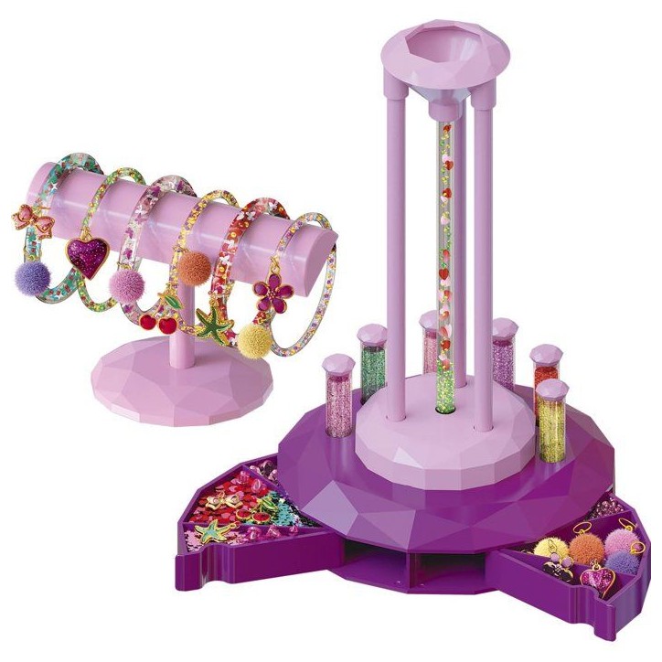 Loisir créatif - LANSAY - SHINY POP - Création bracelets - L'ATELIER DES BRACELETS - Présentoir bijoux - Des 6 ans