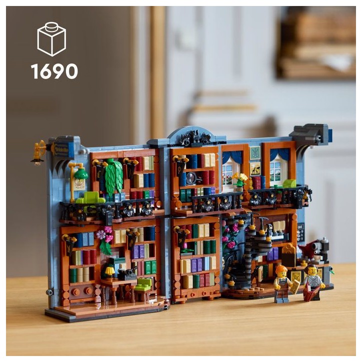 LEGO Icons 11379 - La Librairie : Book Nook - Décor Serre-Livres 1690 Pieces - Set pour Adulte - A partir de 18 ans LEGO Icons 11379 - La Librairie : Book Nook - Décor Serre-Livres 1690 Pieces - Set pour Adulte - A partir de 18 ans