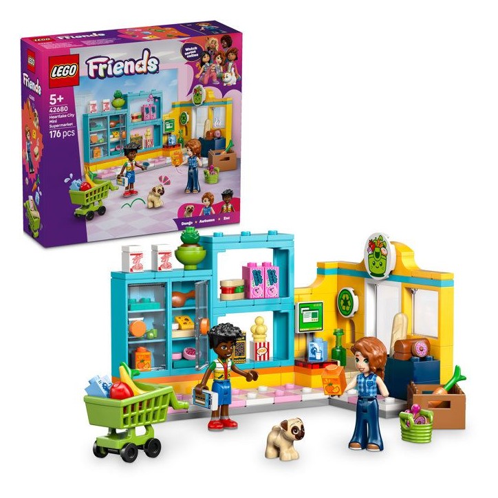 LEGO Friends 42680 L'Épicerie de Heartlake City - Jeu des 5 ans avec Figurine de Chien LEGO Friends 42680 L'Épicerie de Heartlake City - Jeu des 5 ans avec Figurine de Chien