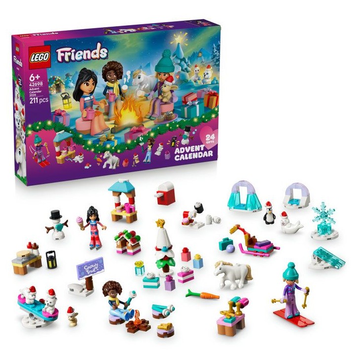 LEGO Friends 42698 - Calendrier de l'Avent 2026 - 24 Surprises Poupées et Animaux - Set pour Enfant - A partir de 6 ans