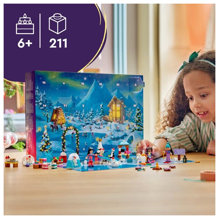 LEGO Friends 42698 - Calendrier de l'Avent 2026 - 24 Surprises Poupées et Animaux - Set pour Enfant - A partir de 6 ans