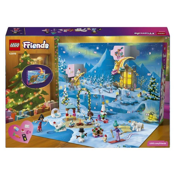 LEGO Friends 42698 - Calendrier de l'Avent 2026 - 24 Surprises Poupées et Animaux - Set pour Enfant - A partir de 6 ans