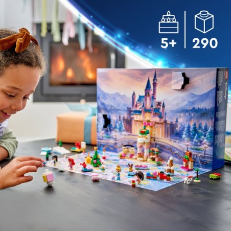LEGO | Disney Princess 43298 - Calendrier de l'Avent 2026 - 24 Jouets + Jeu de Plateau - Set pour Enfant - A partir de 5 ans