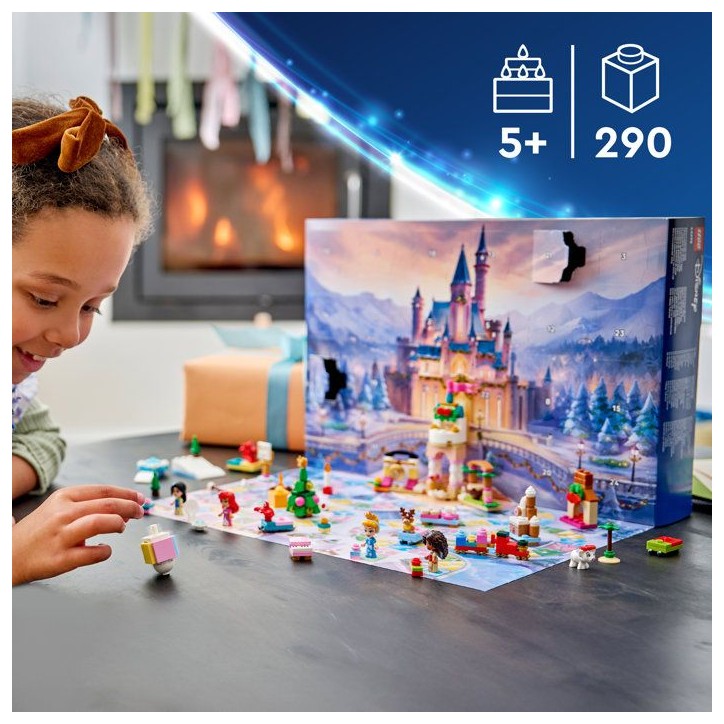 LEGO | Disney Princess 43298 - Calendrier de l'Avent 2026 - 24 Jouets + Jeu de Plateau - Set pour Enfant - A partir de 5 ans
