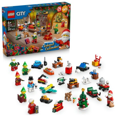 LEGO City 60510 - Calendrier de l'Avent 2026 - 24 Surprises + Tapis At