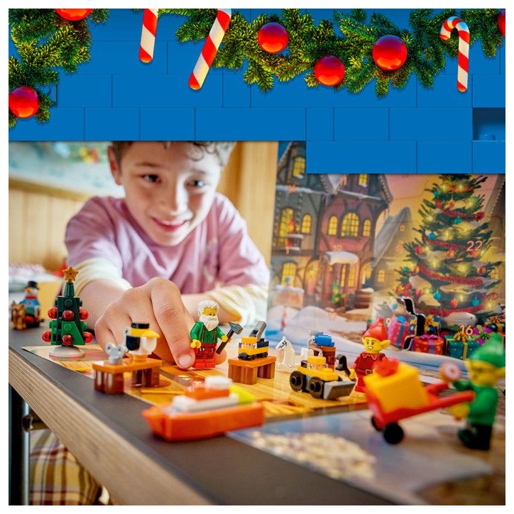 LEGO City 60510 - Calendrier de l'Avent 2026 - 24 Surprises + Tapis Atelier du Pere Noël - Set pour Enfant - A partir de 5 ans LEGO City 60510 - Calendrier de l'Avent 2026 - 24 Surprises + Tapis Atelier du Pere Noël - Set pour Enfant - A partir de 5 ans