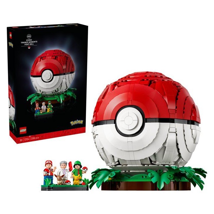 LEGO Pokémon 72154 - Poké Ball, Moment culte pour dresseur - Set Collector pour Adulte - Idée Cadeau Gaming