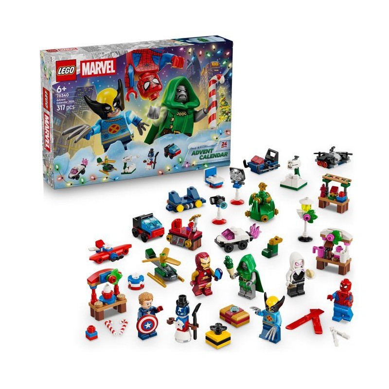 LEGO | Marvel 76340 - Calendrier de l'Avent 2026 - 24 Surprises Super-