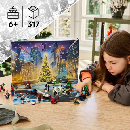 LEGO | Marvel 76340 - Calendrier de l'Avent 2026 - 24 Surprises Super-Héros - Set pour Enfant - A partir de 6 ans