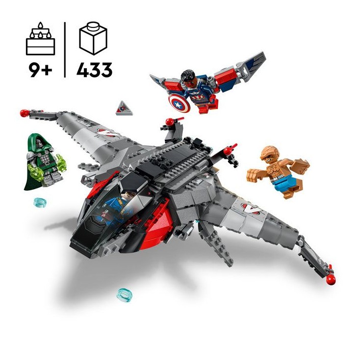 LEGO | Marvel 76347 Avengers : Doomsday Le Quinjet - Jouet de Construction 9 ans - Avion LEGO | Marvel 76347 Avengers : Doomsday Le Quinjet - Jouet de Construction 9 ans - Avion